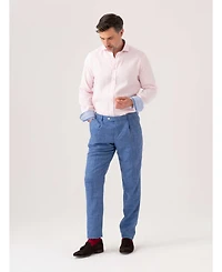 Koy Clothing Men's Linen Wool Silk Blend Trousers