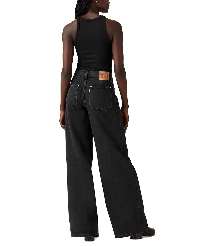 Levi's Women's Cotton '94 Mid-Rise Wide-Leg Moto Jeans
