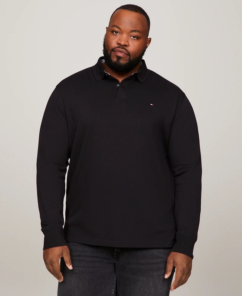 Tommy Hilfiger Men's Big & Tall 1985 Long Sleeve Polo Shirt