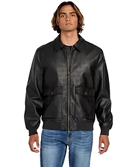 Guess Men's Monogram Aviator Jacket