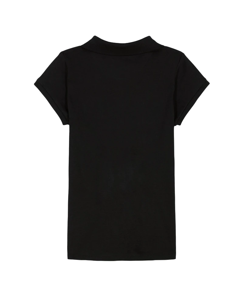 Nautica Big Girls Short Sleeve Interlock Polo Shirt
