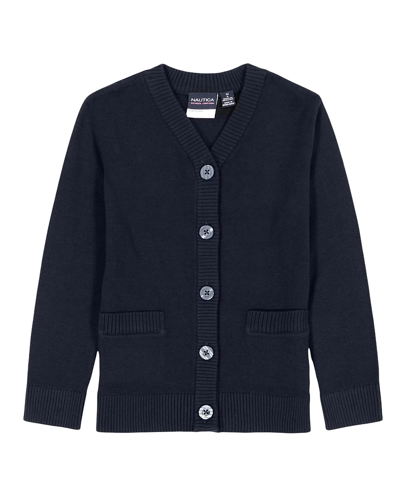 Nautica Little Girls Solid Cardigan Sweater