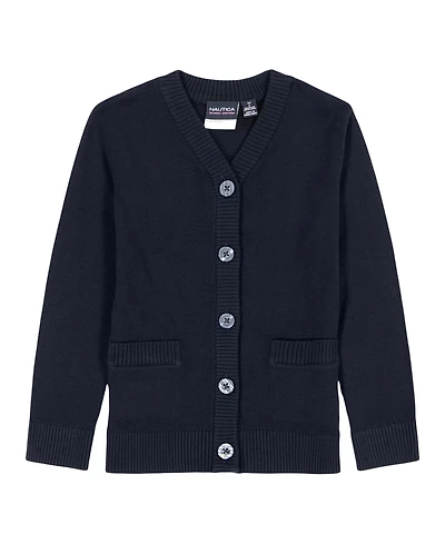 Nautica Little Girls Solid Cardigan Sweater
