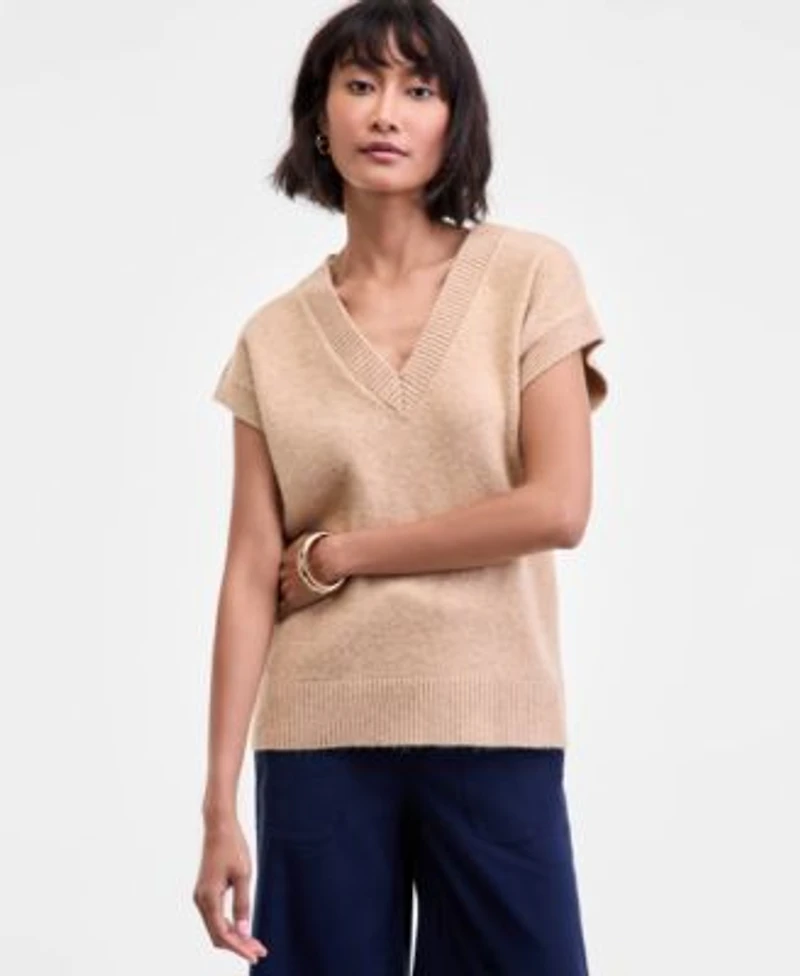 On 34th Womens V Neck Sweater Vest Xxs 3x Macys Exclusive