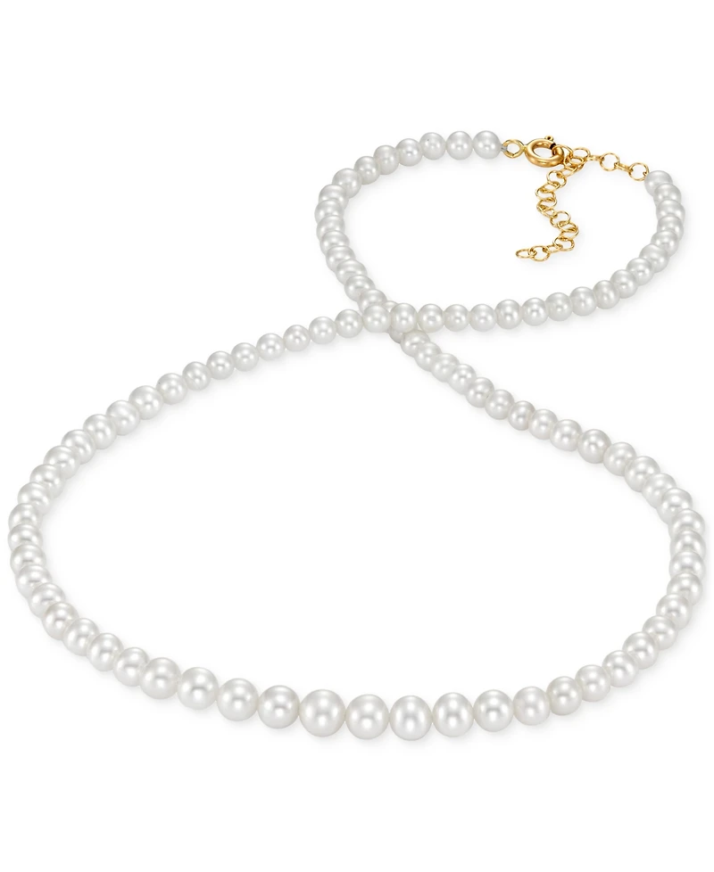 Cultured Freshwater Pearl (4-6mm) Graduated Collar Necklace, 16" + 2" extender