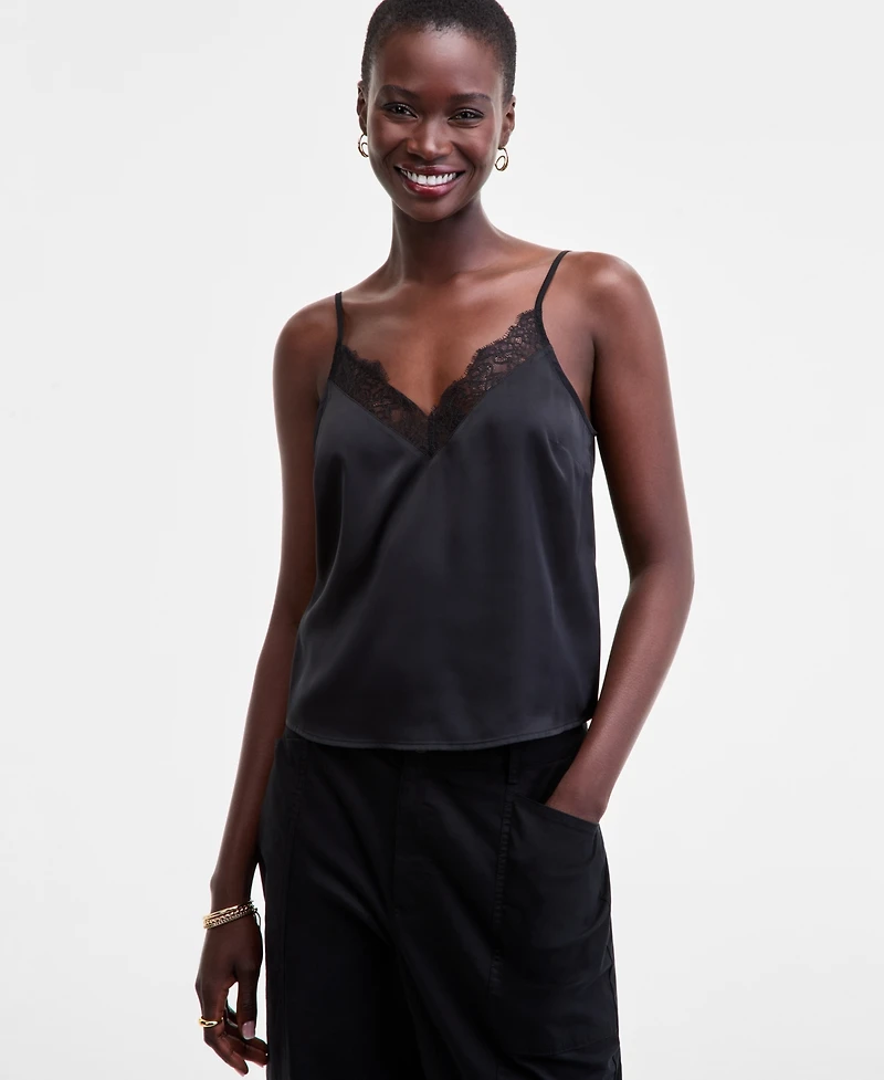 On 34th Women's Lace-Trim Tank, Macy's Exclusive