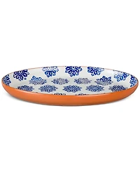 Euro Ceramica Costa Azul Tile Oval Platter