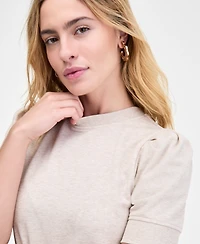 On 34th Women's Puff-Sleeve French Terry Sweatshirt, Macy's Exclusive