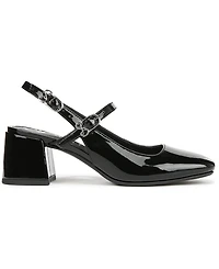 Sam and Libby Women's Grace Block Heel Slingback Mary Jane Pumps