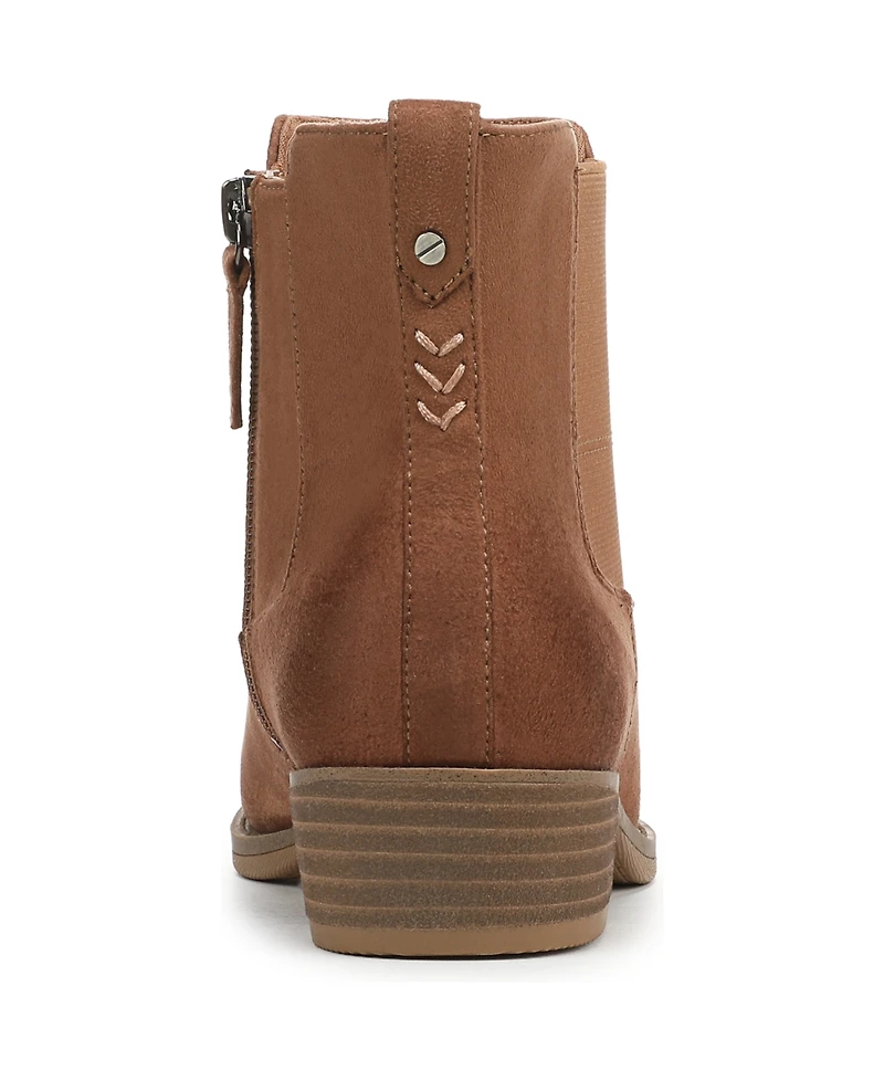 Dr. Scholl's Women's Mara Stacked Block Heel Chelsea Short Boots