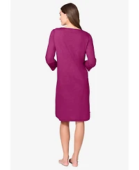 Avenue Plus Body Three-Quarter Sleeve Sleepshirt