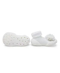 Komuello Baby Girl First Walk Sock Shoes Corsage