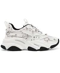Steve Madden Women's Possession Piercing-Embellished Lace-Up Sneakers