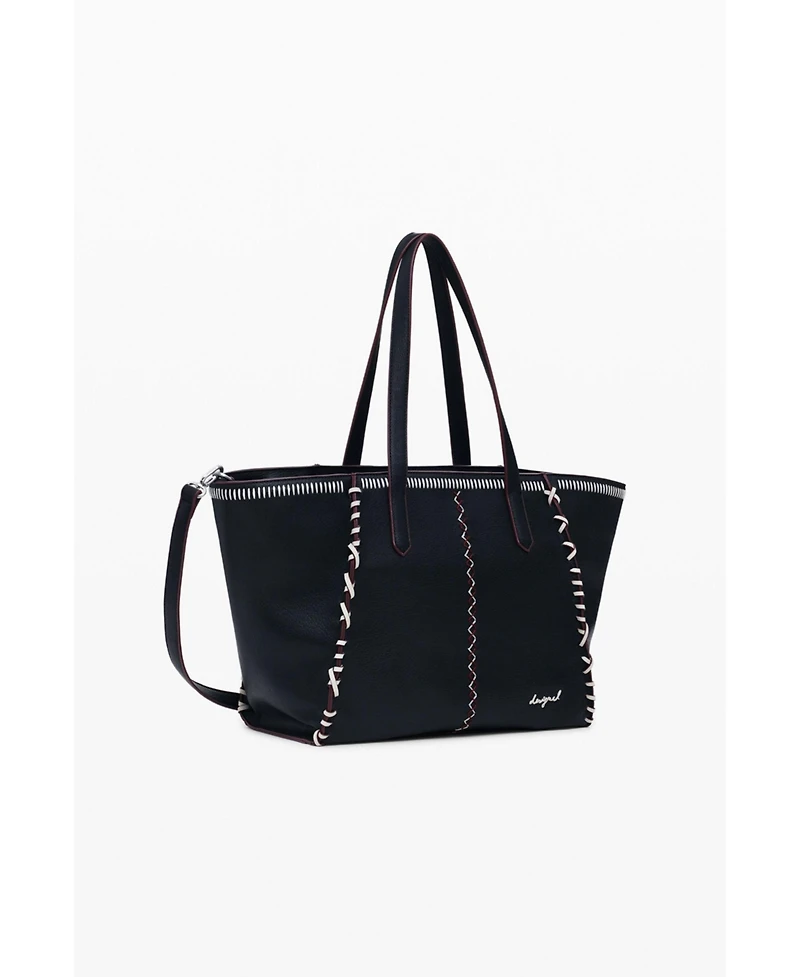 Desigual Women's Large shopper bag with stitching