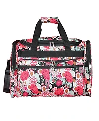 World Traveler Floral 16-Inch Gym Bag Duffle Bag