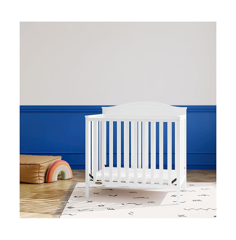 Graco Stella 4-in-1 Convertible Mini Crib with Bonus Mattress