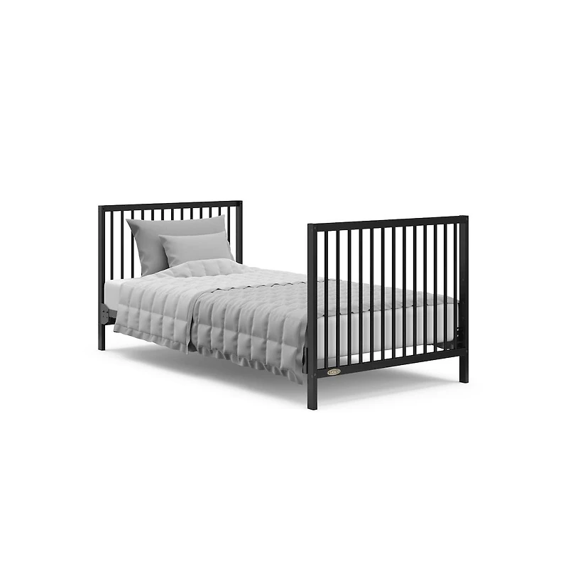 Graco Teddi 4-in-1 Convertible Mini Crib - Black