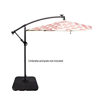 20 Inch Patio Offset Water Filled Plate Umbrella Base Sand