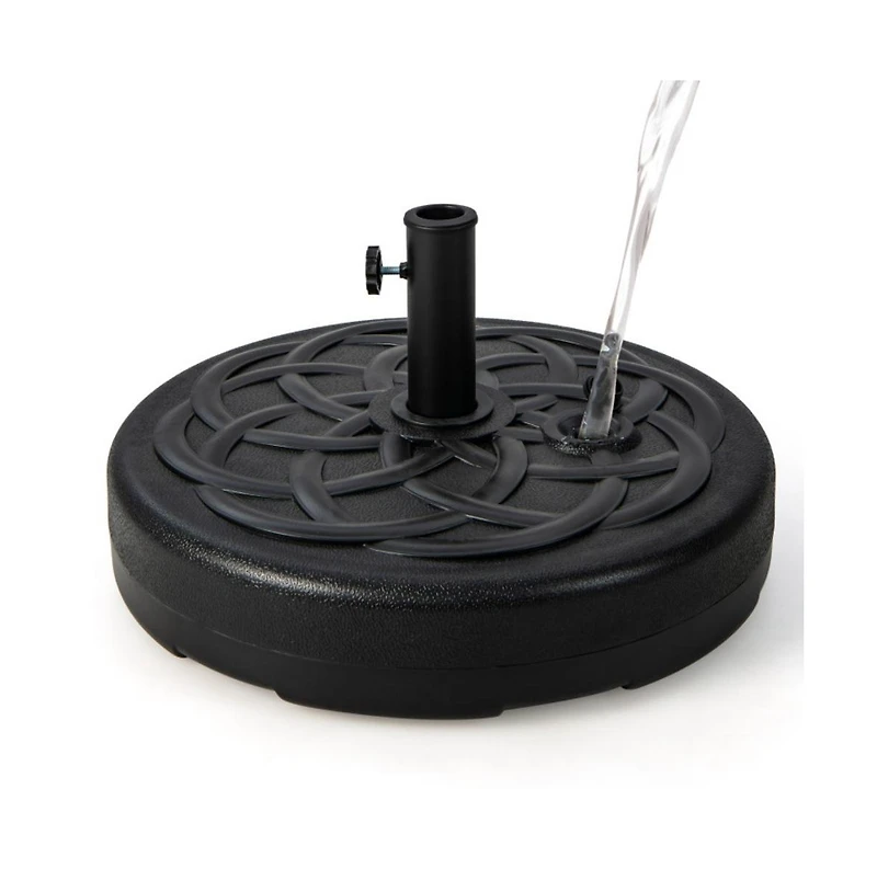 22 Inch Fillable Heavy-Duty Round Patio Umbrella Base Stand