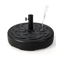 22 Inch Fillable Heavy-Duty Round Patio Umbrella Base Stand