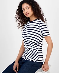 Nautica Jeans Women's Striped Twisted Top