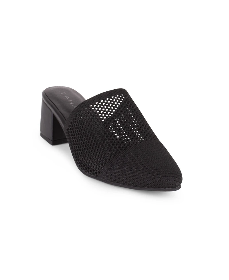 Tahari Women's Santorini Knit Slip-On Mules