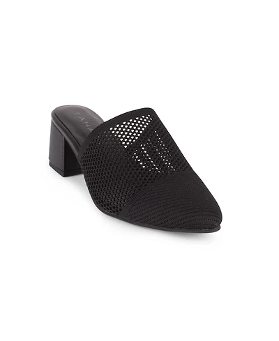 Tahari Women's Santorini Knit Slip-On Mules