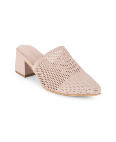 Tahari Women's Santorini Knit Slip-On Mules