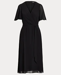 Lauren Ralph Women's Belted Georgette Dress
