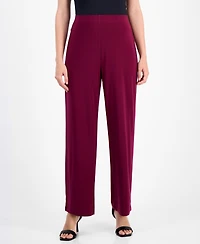 Ak Anne Klein Petite Wide-Leg Pull-On Pants