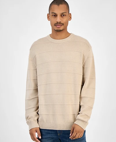 Sun + Stone Men's Ribbed Crewneck Sweater, Macy's Exclusive