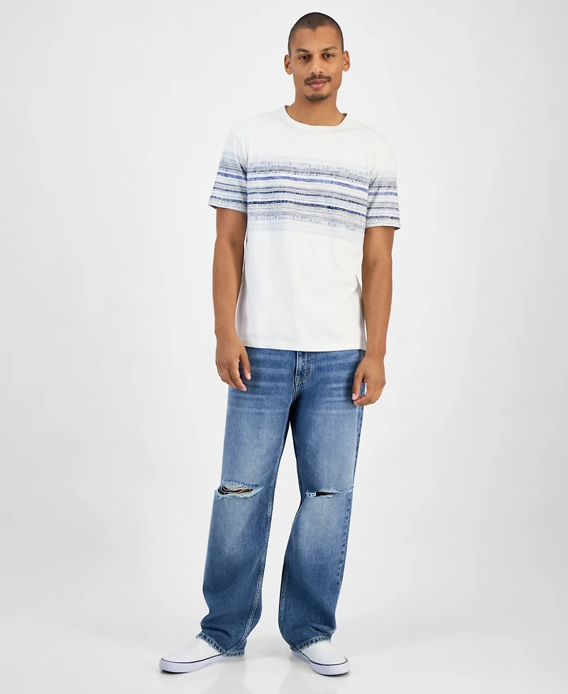 Sun + Stone Men's Striped T-Shirt, Macy's Exclusive