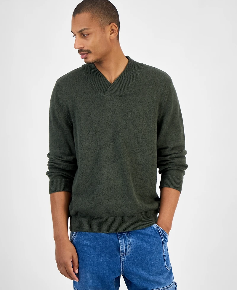 Sun + Stone Men's Shawl-Collar Sweater, Macy's Exclusive