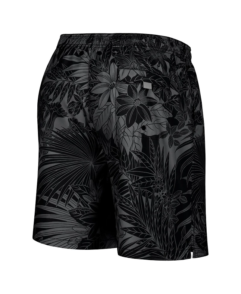 Tommy Bahama Men's Black Florida State Seminoles Santiago Palms Board Shorts