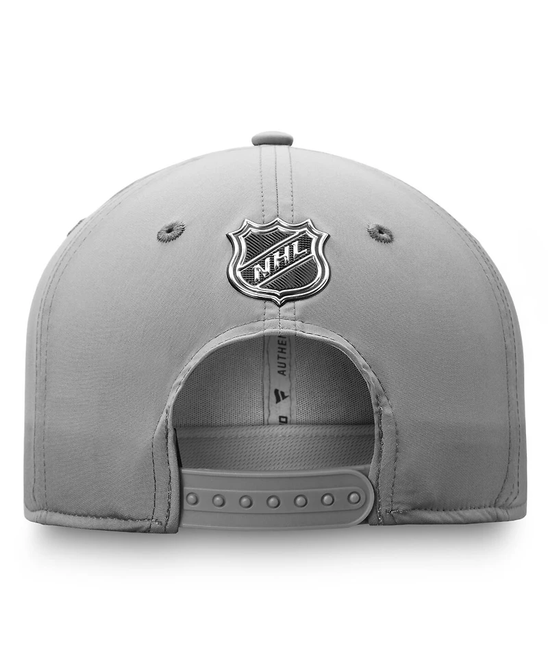 Fanatics Men's Gray Vancouver Canucks Authentic Pro Home Ice Snapback Hat