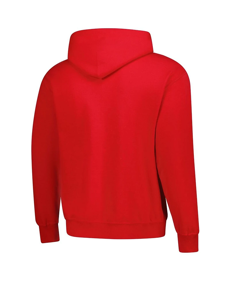 Fanatics Unlabeled Men's Crimson Indiana Hoosiers Pullover Hoodie