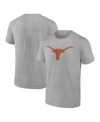 Fanatics Mto Label Men's Heather Gray Texas Longhorns Primary Logo T-Shirt