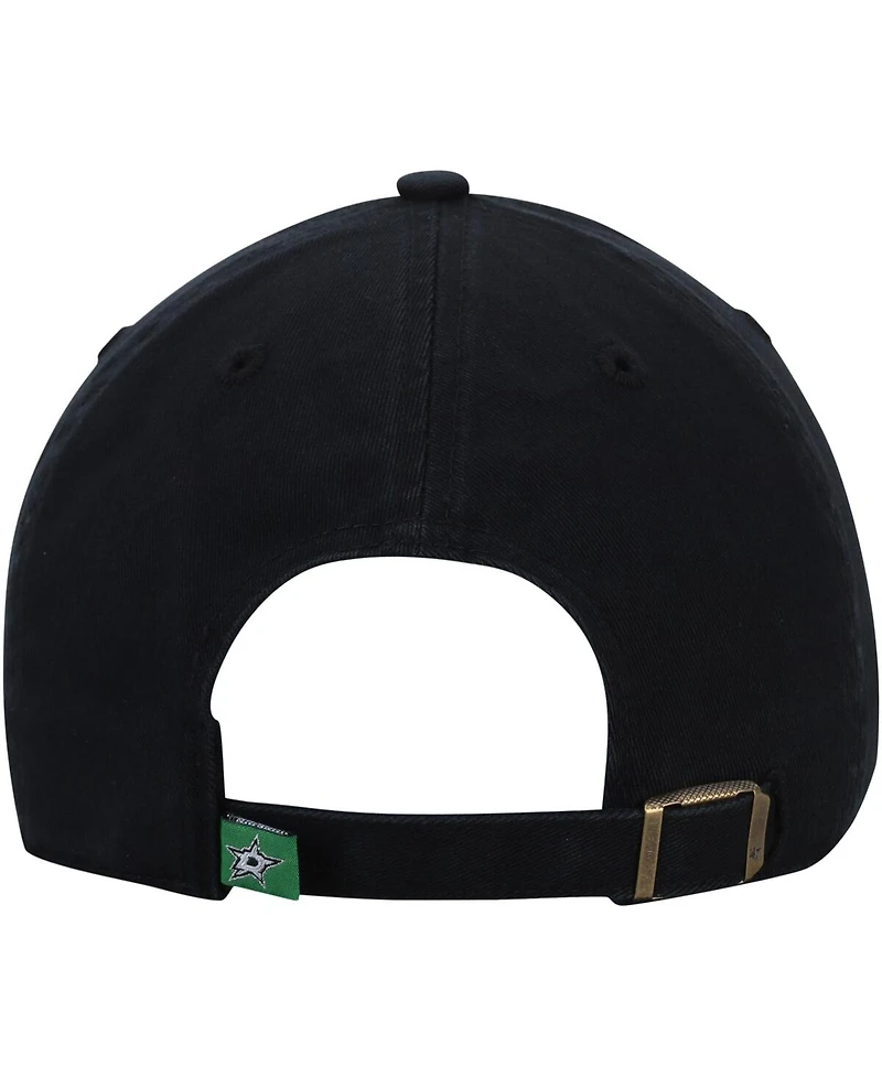 '47 Brand Men's Black Dallas Stars Logo Clean Up Adjustable Hat