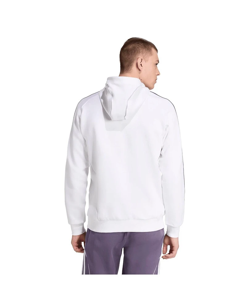 Adidas Men's White Manchester United Urban Purist Raglan Pullover Hoodie