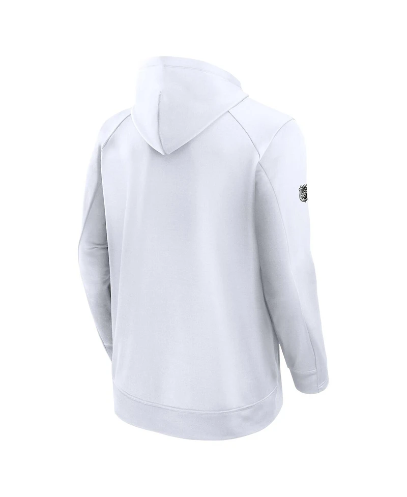 Fanatics Men's White Boston Bruins Authentic Pro Hockey Fights Cancer Pullover Hoodie