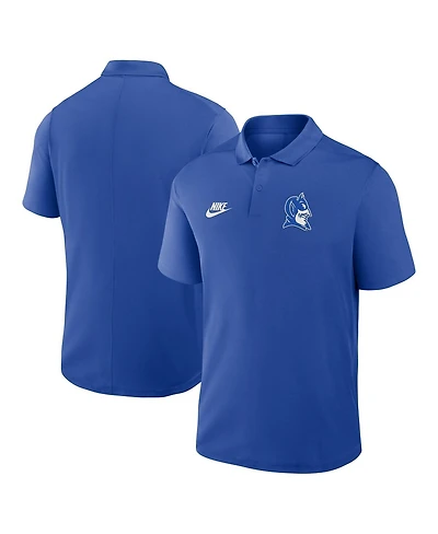 Nike Men's Royal Duke Blue Devils Primetime Victory Legacy Vault Logo Performance Polo Shirt