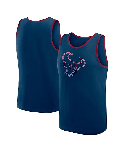 Logo Athletic Men's Navy Houston Texans Unmatched Success Tank Top
