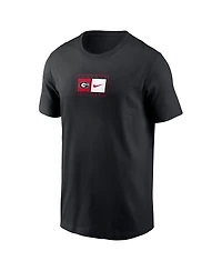 Nike Men's Black Georgia Bulldogs Campus Logo Swoosh T-Shirt