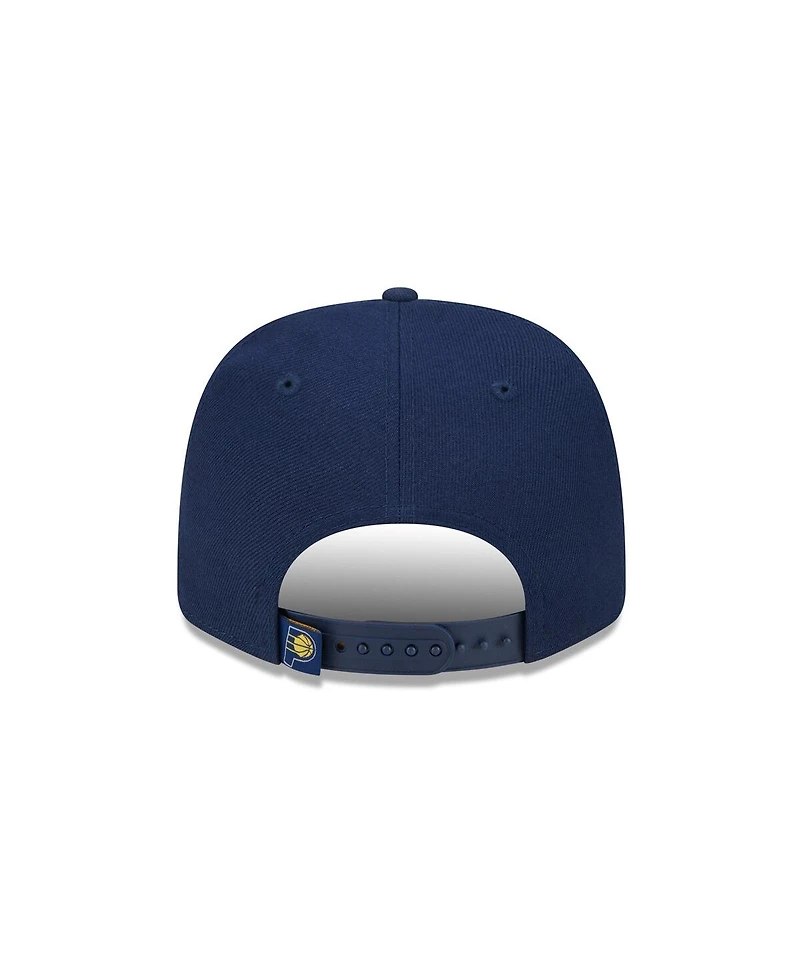 New Era Men's Navy Indiana Pacers Core Logo 9SEVENTY Stretch-Snap Hat