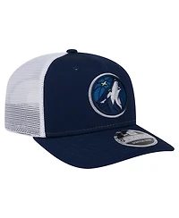 New Era Men's Navy/White Minnesota Timberwolves Trucker 9SEVENTY Stretch-Snap Hat