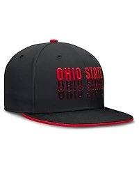 Nike Men's Black Ohio State Buckeyes True Primetime Performance Fitted Hat