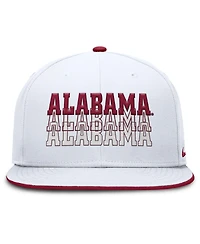 Nike Men's White Alabama Crimson Tide True Primetime Performance Fitted Hat