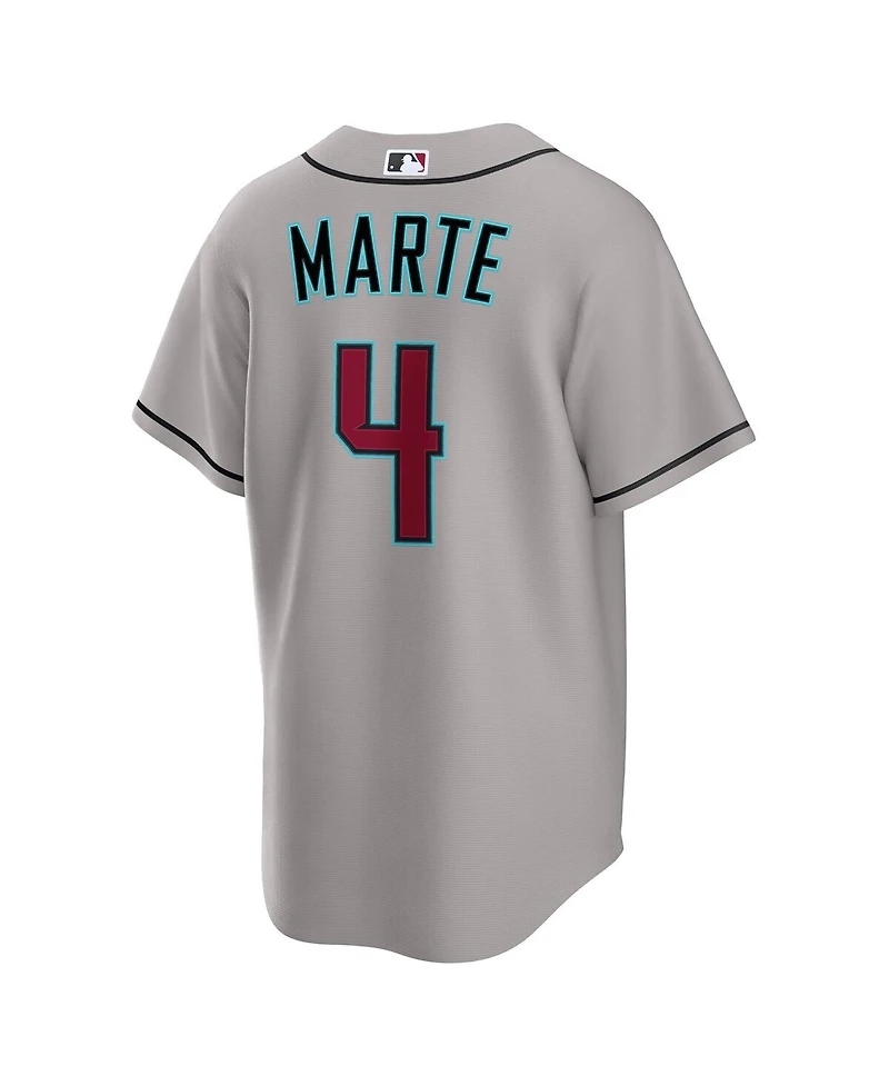 Nike Men's Ketel Marte Gray Arizona Diamondbacks Road Replica Jersey