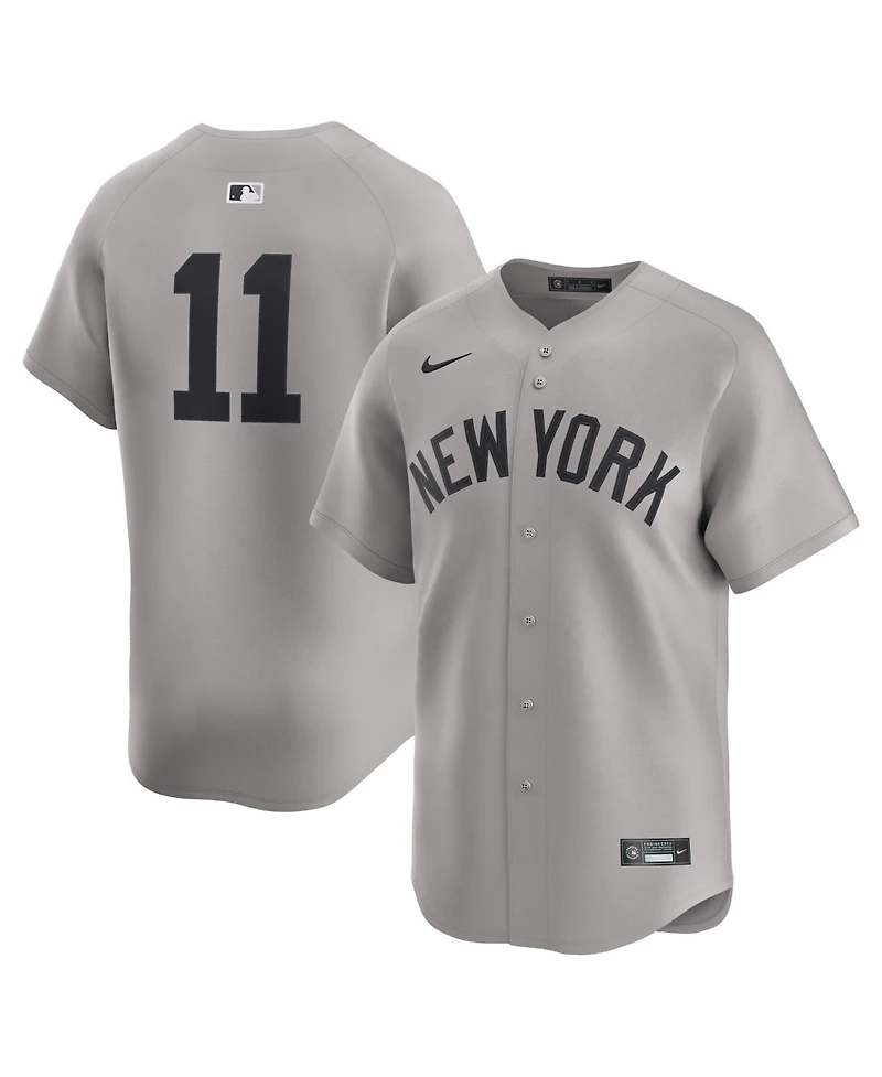 Nike Men's Anthony Volpe Gray New York Yankees Road Limited Player Jersey