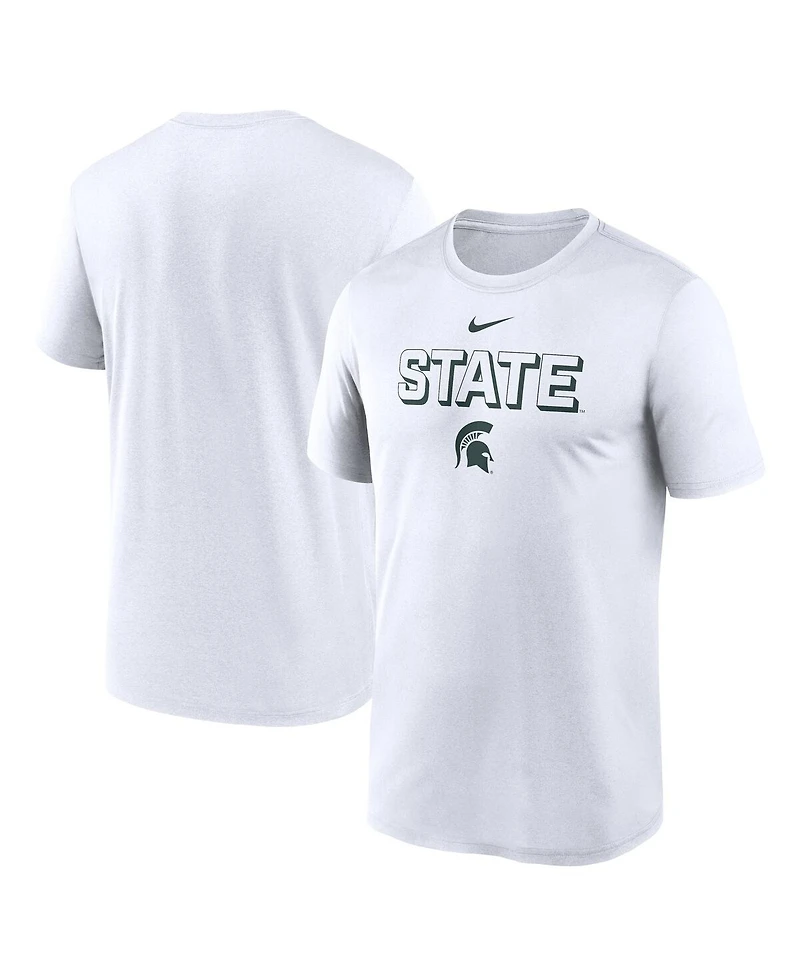 Nike Men's White Michigan State Spartans 2025 Sideline Legend Performance T-Shirt
